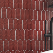 Load image into Gallery viewer, Alma Scale Brillo Garnet Decor Tile