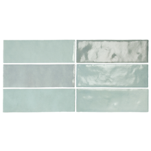 Load image into Gallery viewer, Artisan Subway Aqua Decor Tile