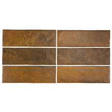 Load image into Gallery viewer, Artisan Subway Gold Decor Tile
