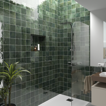 Load image into Gallery viewer, Artisan Cuadrado Moss Green Decor Tile