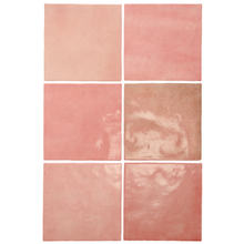 Load image into Gallery viewer, Artisan Cuadrado Rose Mallow Decor Tile