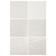 Load image into Gallery viewer, Artisan Cuadrado White Decor Tile