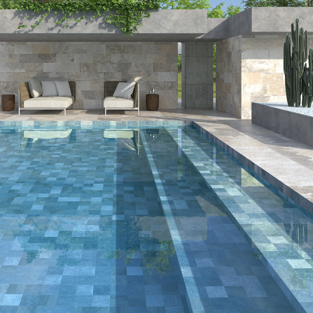 Bali Azul A/Slip Matt Decor Tile