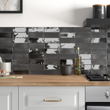 Load image into Gallery viewer, Coco Black Hatt Matt Decor Tile