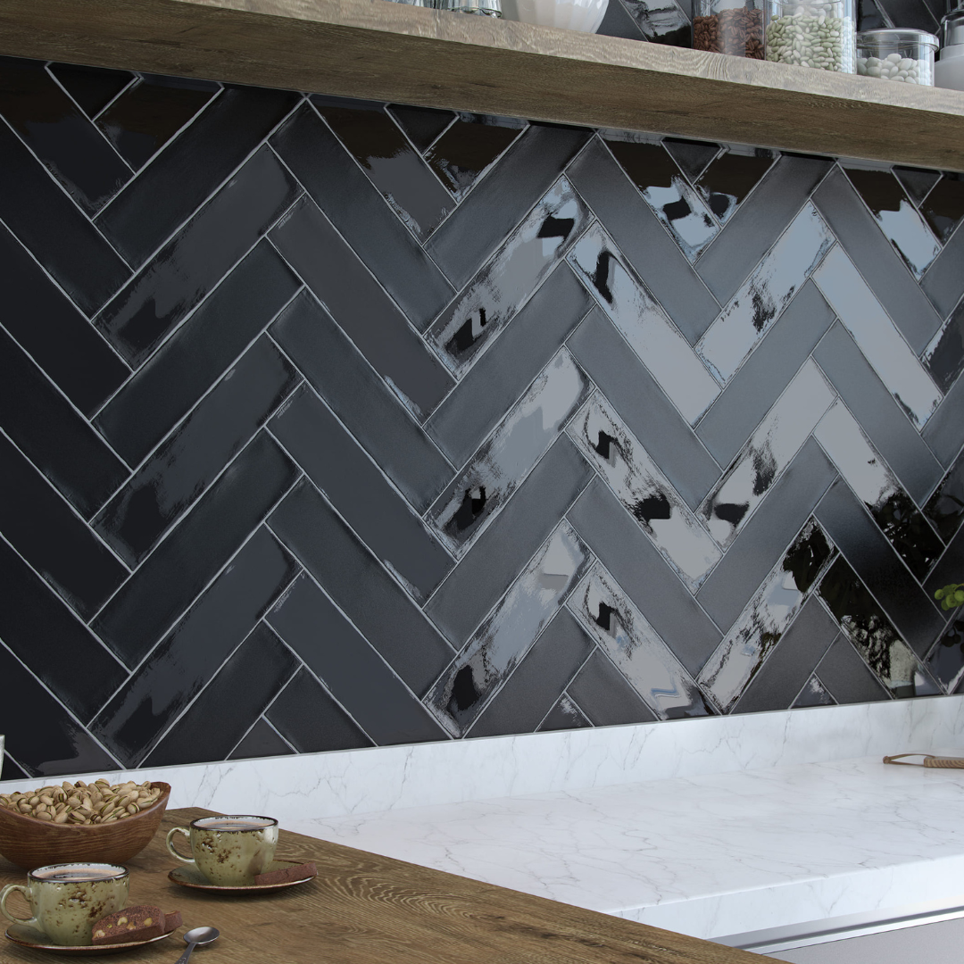 Colonial Mate Black Metro Decor Tile