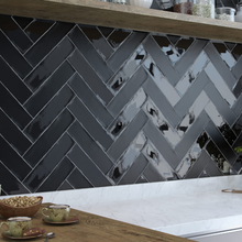 Load image into Gallery viewer, Colonial Mate Black Metro Decor Tile
