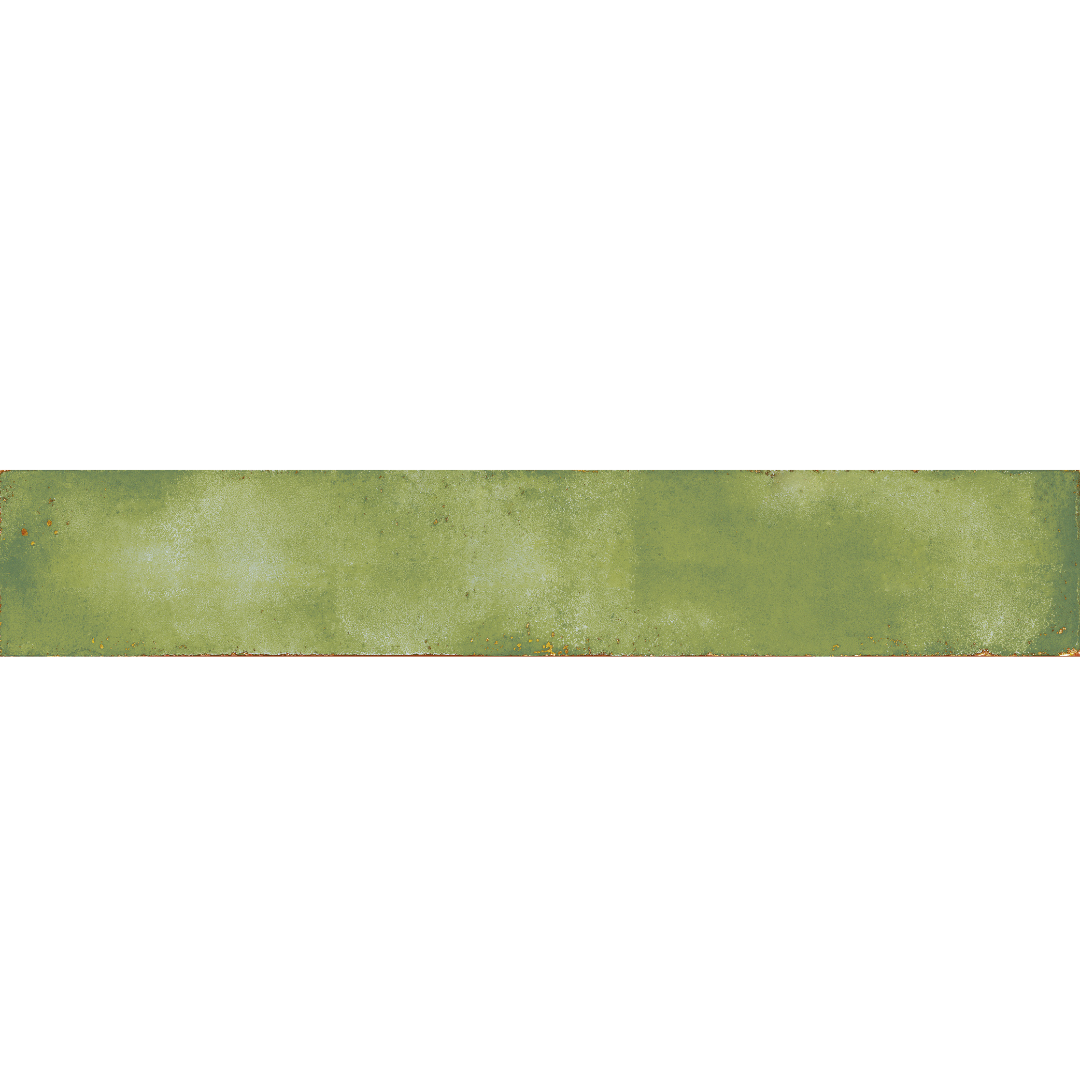 Colours Green Metro Porcelain Decor Tile