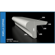 Load image into Gallery viewer, Kwela Stepedge Coping Steptile 68mm x 1000mm KW005