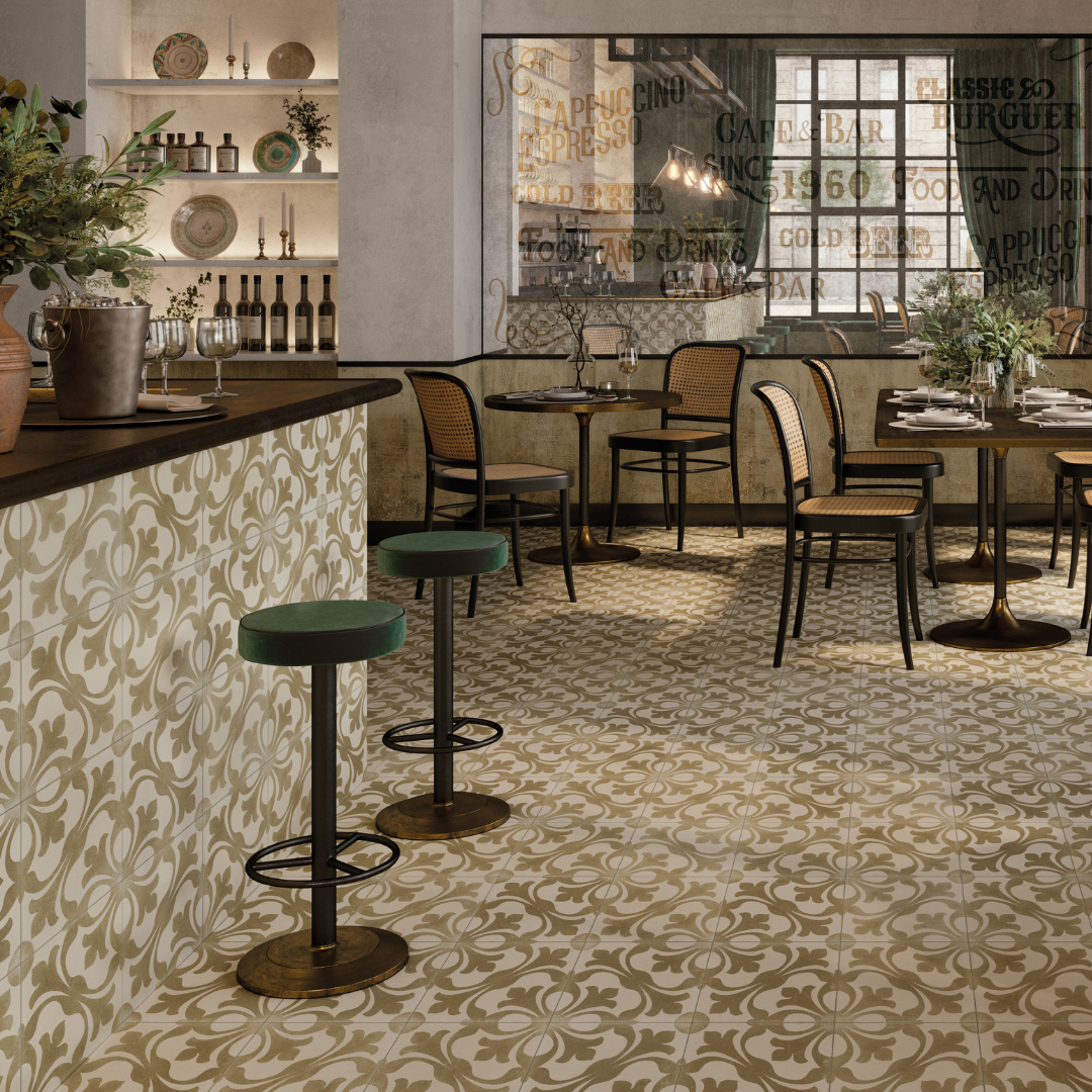 FS Nouveau Sage Pre-Corte Decor Tile