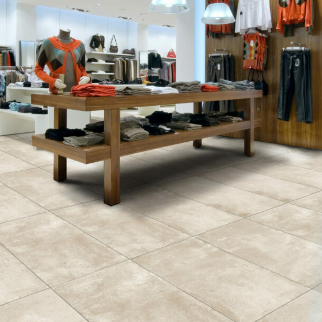 Faenza Sand Porcelain Decor Large Format Tile Evalution Flooring