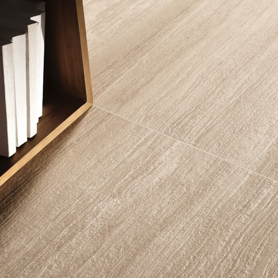 Flow Beige 60120 Porcelain Decor Large Format Tile