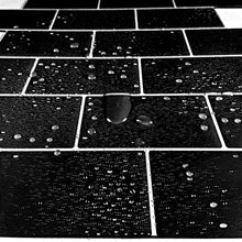 Load image into Gallery viewer, 3D Peel & Stick Black Metro Gloss Mosaic