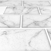 Load image into Gallery viewer, 3D Peel &amp; Stick Carrara White Metro Gloss Mosaic
