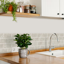Load image into Gallery viewer, 3D Peel & Stick Crema Marfil Cream Metro Gloss Mosaic