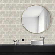 Load image into Gallery viewer, 3D Peel & Stick Crema Marfil Cream Metro Gloss Mosaic