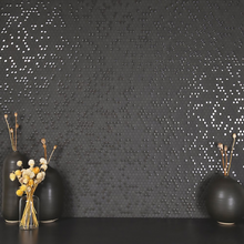 Load image into Gallery viewer, GS-6mm62 Black Honeycomb Recycled Glass Mosaic Decor Sheets