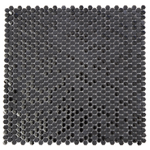 Load image into Gallery viewer, GS-6mm62 Black Honeycomb Recycled Glass Mosaic Decor Sheets
