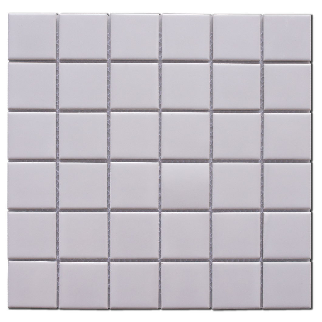 GS-CR001 White Gloss Square Porcelain Mosaic Decor Sheets