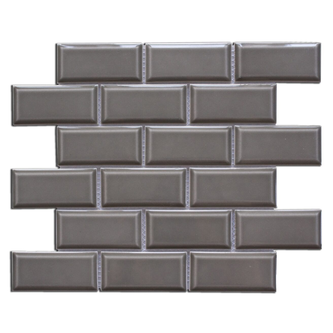 GS-CR017 Bevelled Cuppacino Subway Porcelain Decor Mosaics