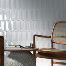 Load image into Gallery viewer, Gala White Gloss Decor Tile