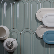 Load image into Gallery viewer, Gala Sage Gloss Decor Tile