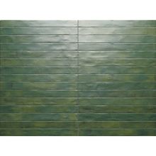Load image into Gallery viewer, Graffiti Green Porcelain Decor Metro Matt Tile