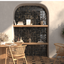 Load image into Gallery viewer, Granadella Cuadrado Carbon Gloss Decor Tile