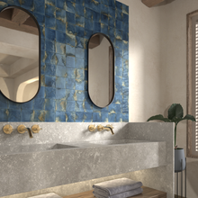 Load image into Gallery viewer, Granadella Cuadrado Marino Gloss Decor Tile