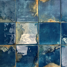 Load image into Gallery viewer, Granadella Cuadrado Marino Gloss Decor Tile