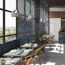 Load image into Gallery viewer, Hanoi Blue Night Metro Decor Tile