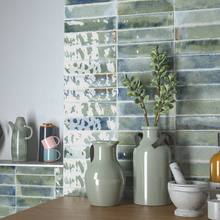 Load image into Gallery viewer, Jazba Sage Decor Metro Tiles