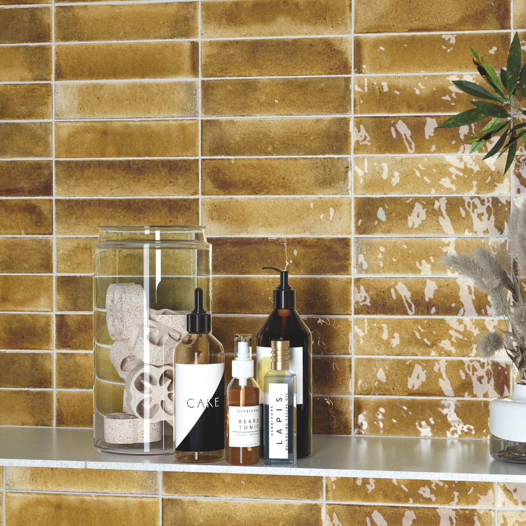 Jazba Yellow Decor Metro Tiles