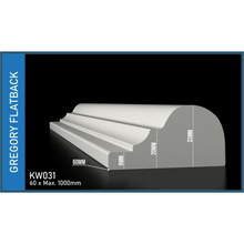 Load image into Gallery viewer, Kwela Flatback Gregory Coping 60mm x 1000mm KW031