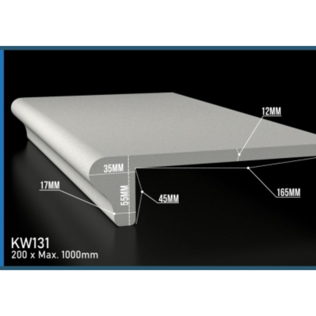 Kwela Flat Round Coping 200mm x 1000mm KW131