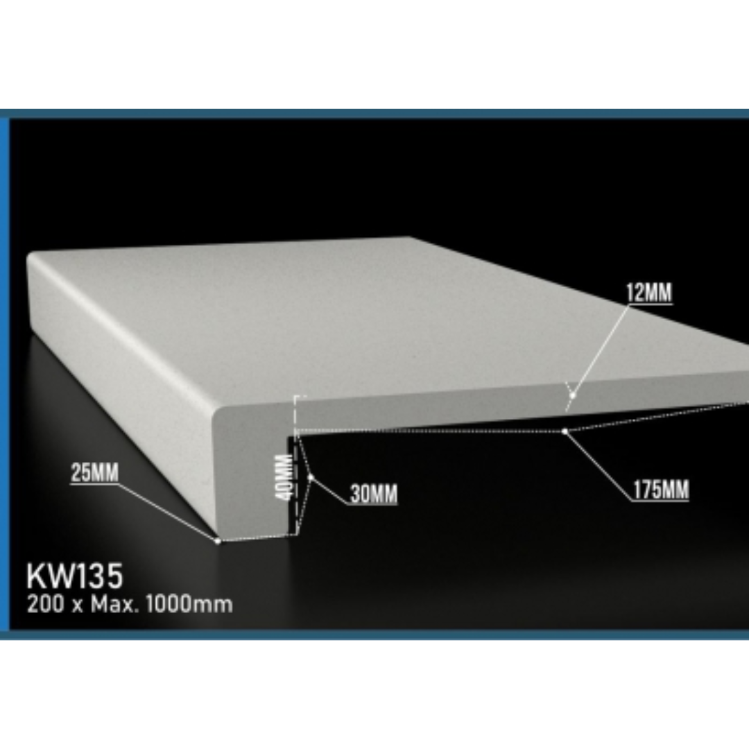 Kwela Flat Square Coping 200mm x 1000mm KW135