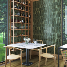 Load image into Gallery viewer, KitKat Grass Gloss Porcelain Decor Metro Tile