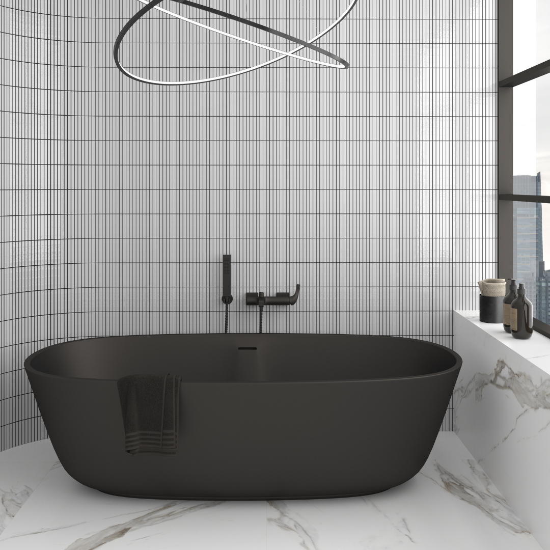 KitKat Snow Gloss Porcelain Decor Metro Tile