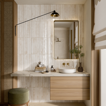 Load image into Gallery viewer, Life Ivory Subway Decor Tile