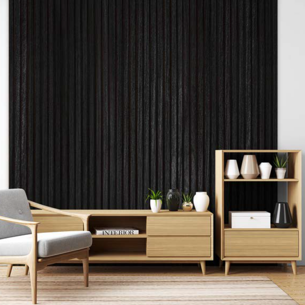 Wall Paneling Lux Line Black