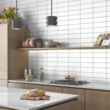 Load image into Gallery viewer, Metro White Matt Decor Metro Tile