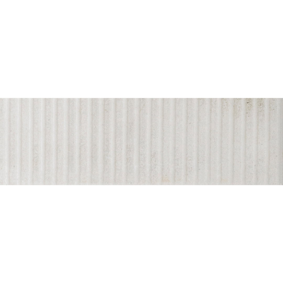 Raku Line White Porcelain Decor Metro Matt Tile