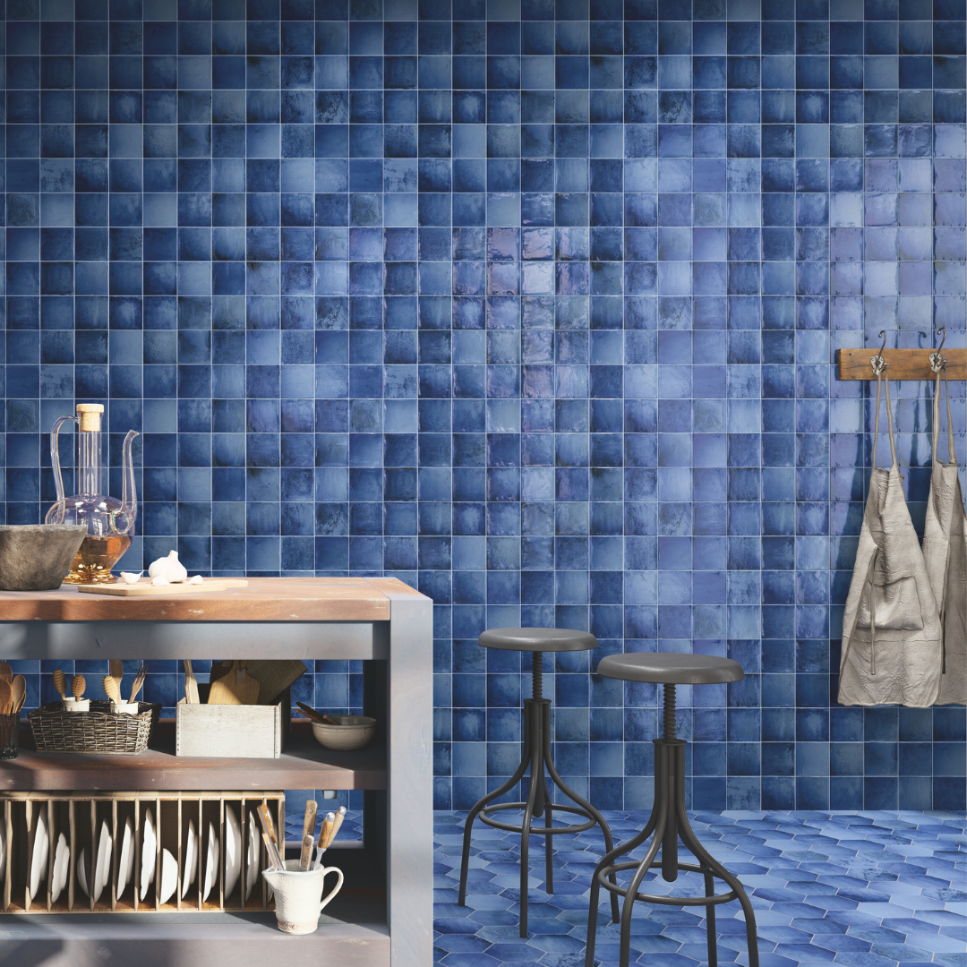 Sintra Misty Blue Gloss Decor Tile
