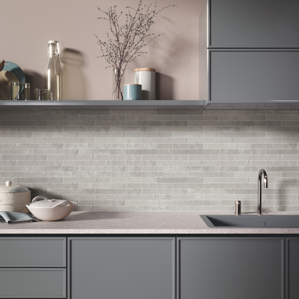 Sorbetto Pearl Satin Subway Decor Tile