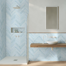 Load image into Gallery viewer, Sorbetto Sky Satin Subway Decor Tile