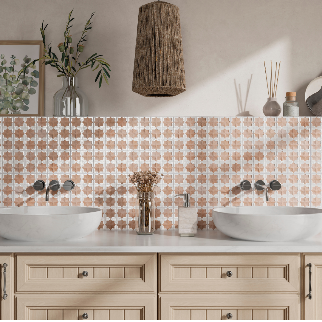 Tetuan Cotto White Decor Tile
