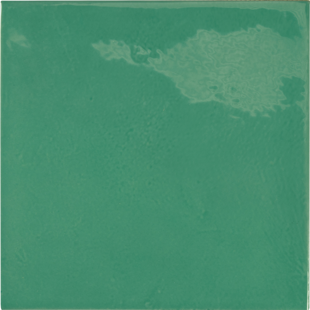 Spa Village Emerald Green Gloss Porcelain Decor Tile