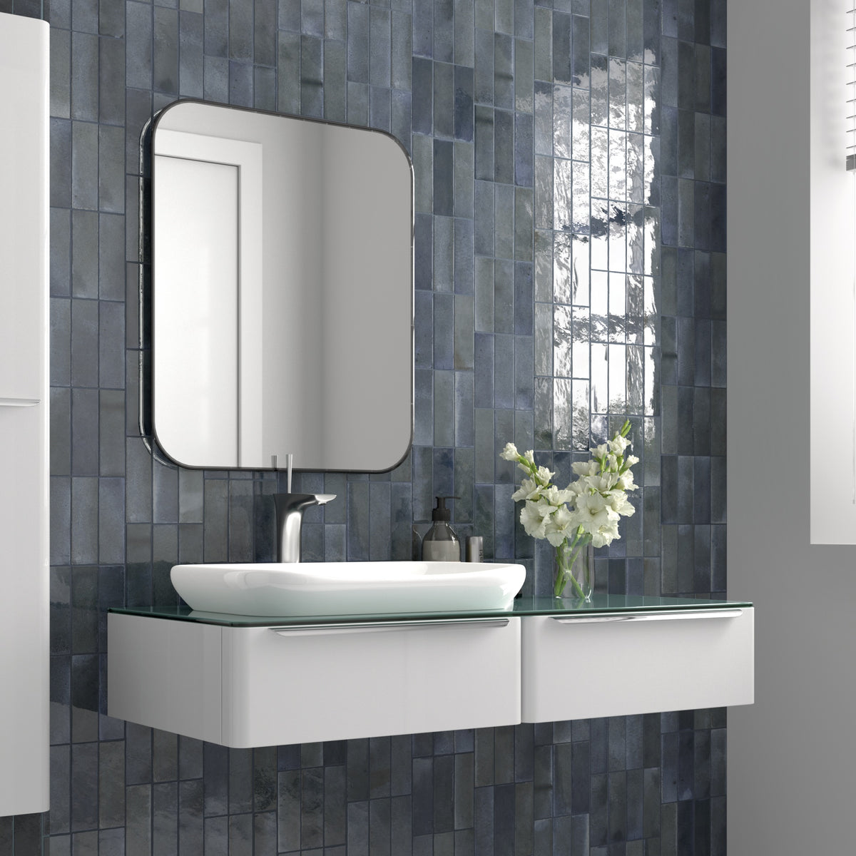 Hanoi Blue Night Metro Decor Tile