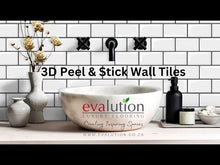 Load and play video in Gallery viewer, 3D Peel &amp; Stick Olive Grey Aqua Gloss Mosaic
