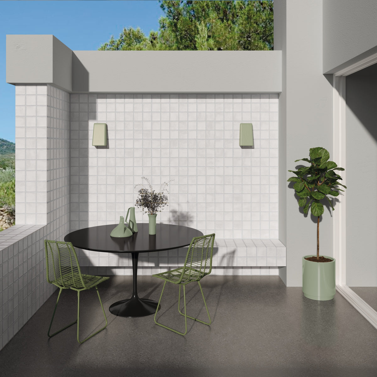Argile Ice Cuadrado Porcelain Decor Square Tile