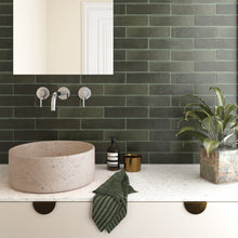 Load image into Gallery viewer, Argile Khaki Subway Porcelain Decor Tile